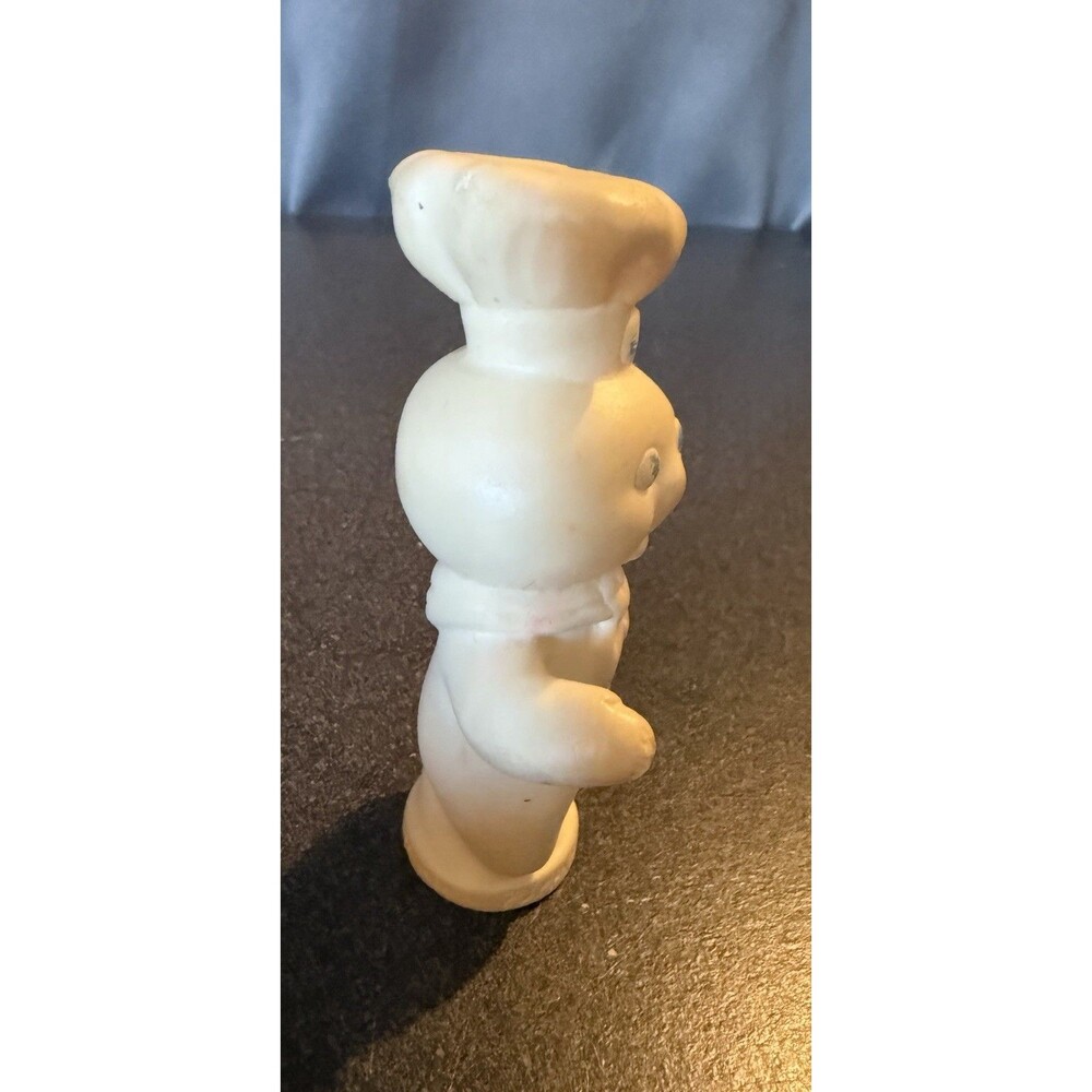 Vintage 1974 Pillsbury Doughboy Poppin Fresh Retro Rubber Toy Advertising Kitsch - Picture 7 of 10